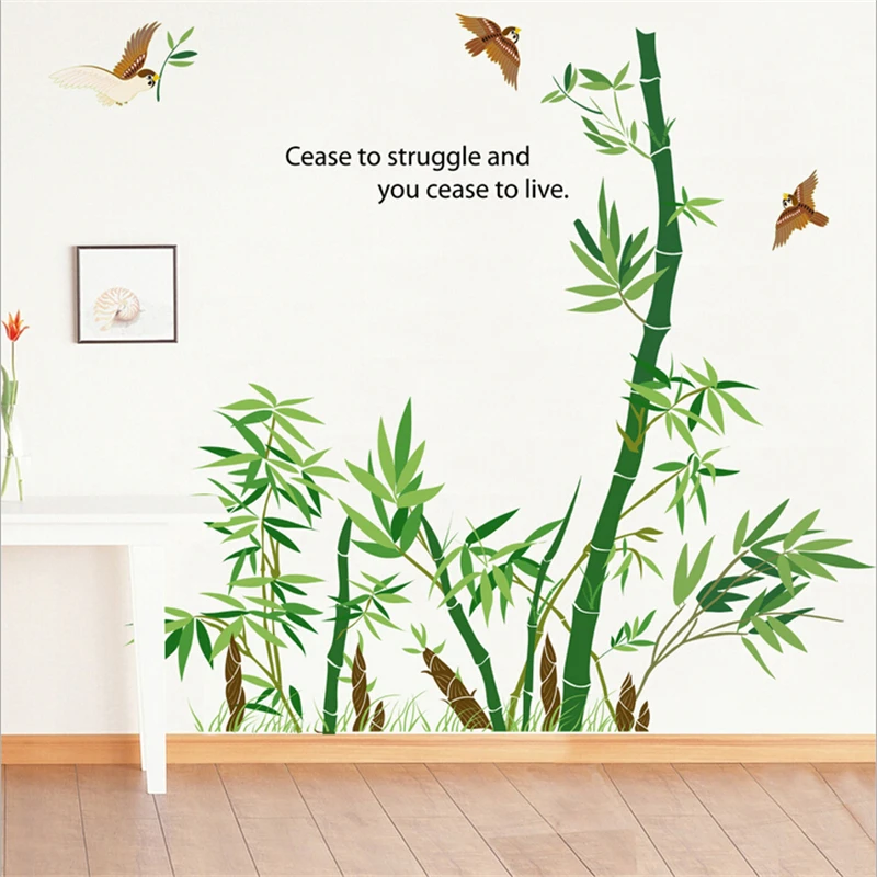 Bamboo Wall Sticker Vinyl Wall Stickers For Kids Rooms Home Decor