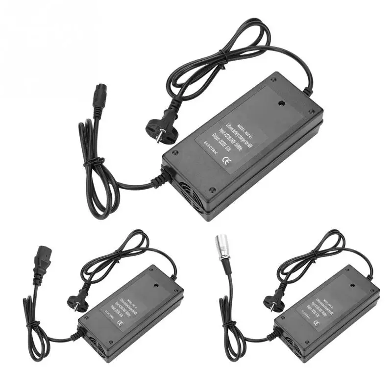 48V 1.8A Electric Bicycle Charger 3 Pins/XLR/DC Connector110 240V EU