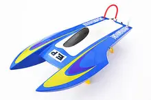 Fiber Glass M440 RC Racing Boat KIT Pre-painted Bare Hull Only Mini Ctamaran RC Boats Blue