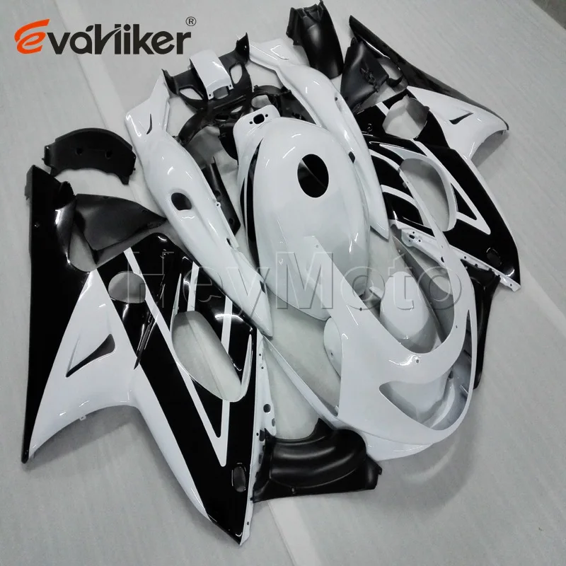 

Custom ABS fairings for YZF600R 1997 1998 1999 2000 2001 2002 2003 2004 2005 2006 2007 white black+Unpainted fairing H3