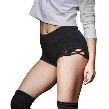 

Women Sexy Athletic Cross Side Cutout Yoga Shorts Stretch Gym Pants Beachwear Gift