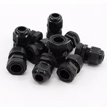 100 шт Черный PG11 Водонепроницаемость кабельный сальник для герметизации провода крепежный разъем соединения крепления