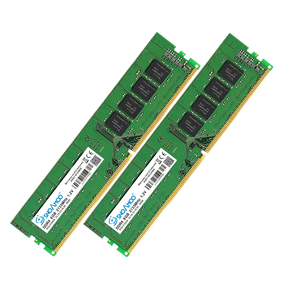 Оперативная память SNOAMOO DDR4, память для настольного ПК, 4 ГБ, 8 ГБ, 2133, 2400 МГц, CL15, PC4-17000S, 288 Pin, DIMM для Intel, компьютер, пожизненная Гарантия