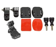 GoPro Hero 5 Accessories Adjustment Curved Adhesive Helmet Front Side Mount kit for GoPro HD Hero 4 3+ 3 sj4000 xiaomi yi cam