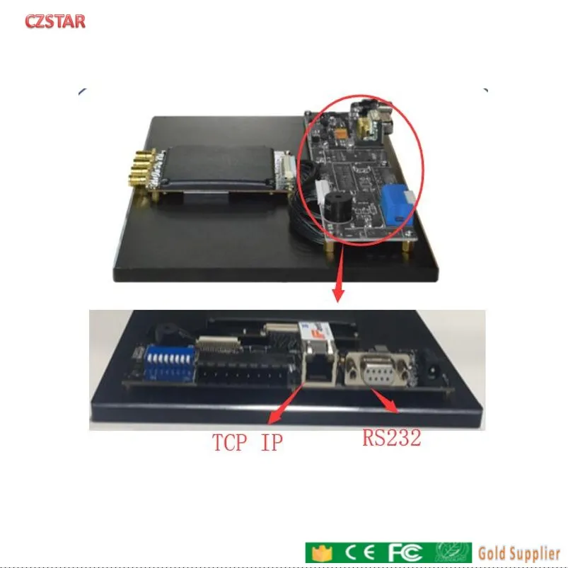 4 канала Impinj R2000 uhf rfid считыватель TCP/IP RJ45 для 860-960 МГц антенна радиочастотной идентификации ультравысокой частоты управления запасами
