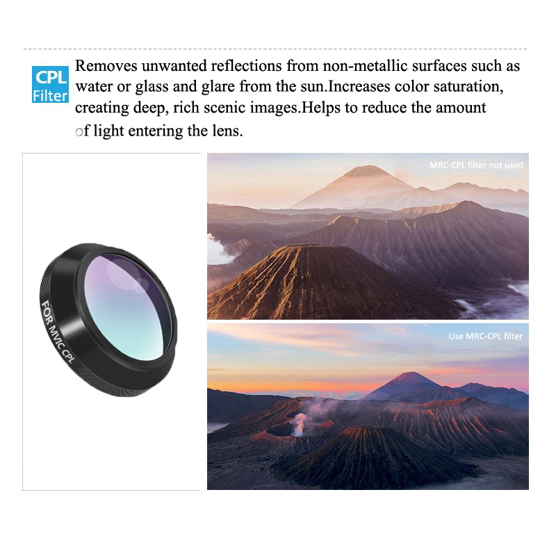ND4  ND8  ND16 ND32 CPL Polarizer Neutral Density Filters Optical HD Glass filter for DJI MAVIC Pro Lens Drone Accessories 1 (4)