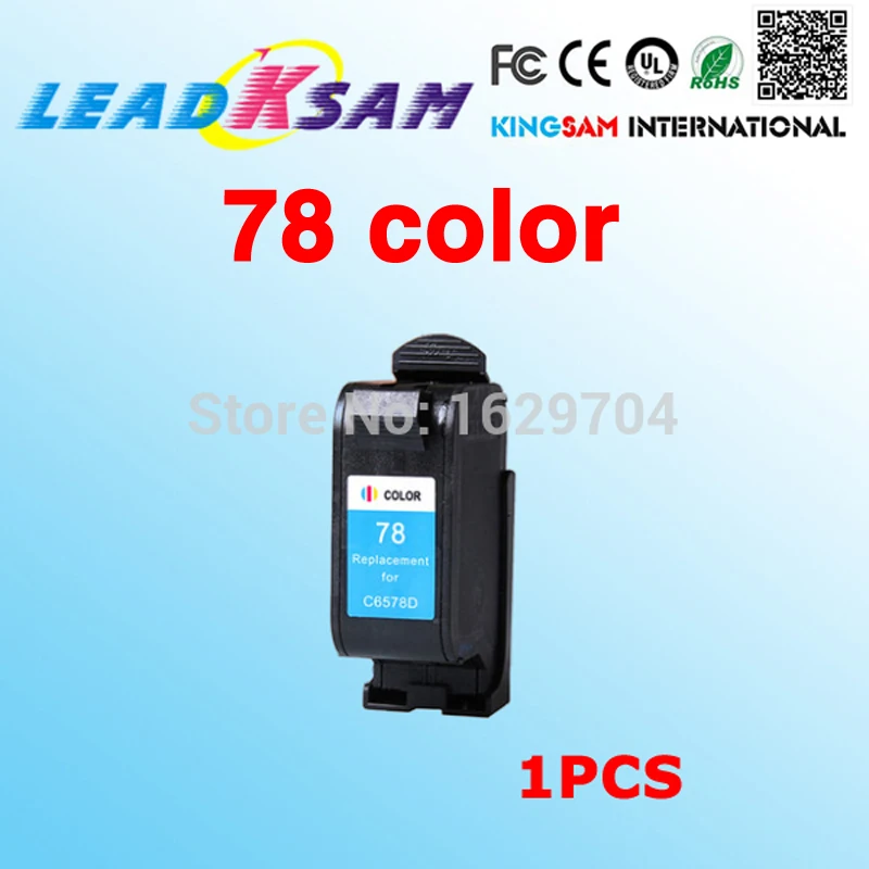 Чернильный картридж совместимый с hp78 C6578D для 78 Deskjet 1280 3820 6122 9300 1180c 1220c 950c 1 шт. |