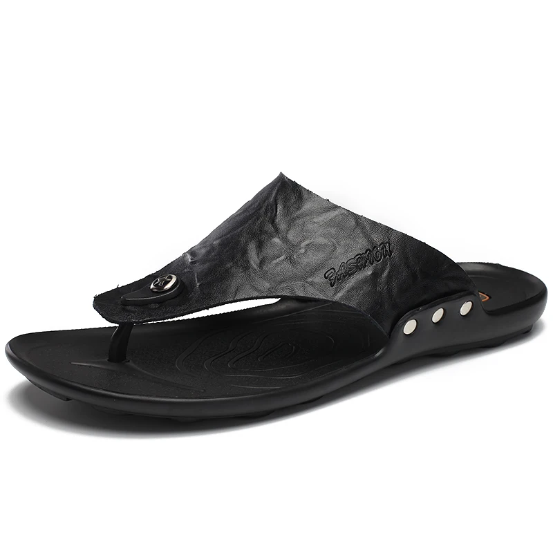 Сандалии Мужская Уличная обувь резиновая подошва летние пляжные пары сандалии