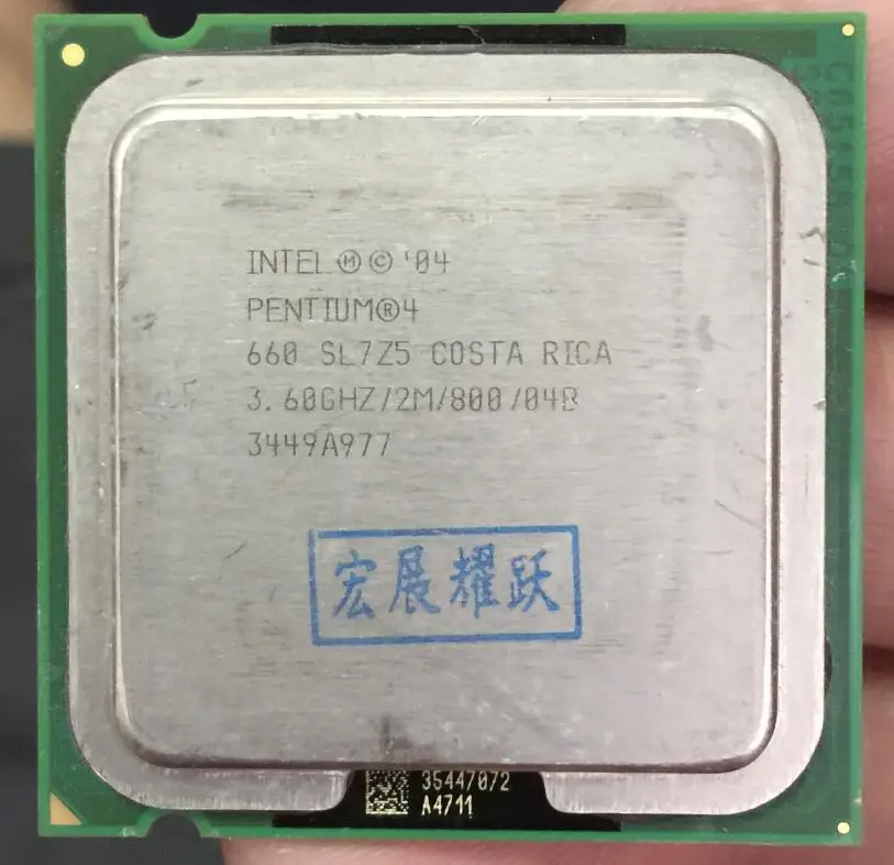 Двухъядерный процессор Intel Pentium 4 660 P4 3 6 ГГц LGA 775 100% рабочий 660|cpu lga 775|desktop processorintel