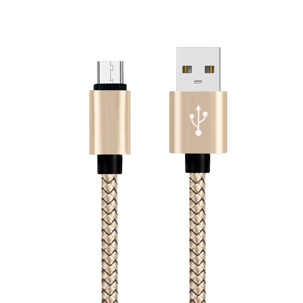 حار في 2019 5V2. 4A المصغّر usb كابل النايلون مضفر سريع شحن شاحن USB للهاتف المحمول كابل ل سامسونج/xiaomi/LG/هواوي
