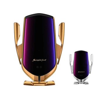 

R1 Automatic Clamping 10W Car Wireless Charger For iPhone Xs Huawei LG Infrared Induction Qi Wireless Charger Car Phone Holder