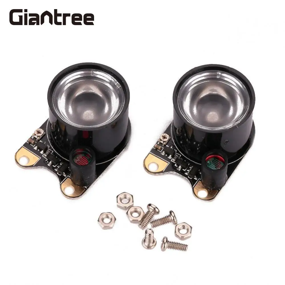 

giantree 2PCS Black Camera Automatic Night Vision Fill Light For Raspberry PI Dedicated