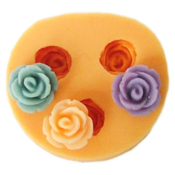 

New DIY silicone molds for cake decorating fondant mold mini flower style chocolate mini 3 holes 1.1cm candy mold F0275HM35
