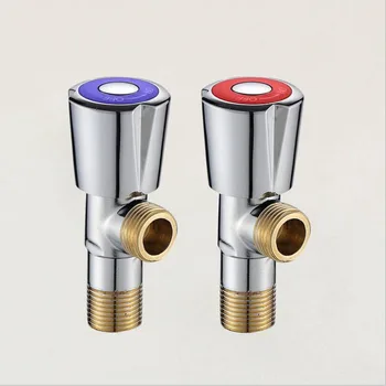 

G1/2*1/2 Brass Water Heater Tap Triangle Valve Universal Water Stop Valve Engineering Household Thickened Leakproof Angle Valve