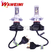 

Factory China 2 Pcs/lot X3 LED Lamp Bulb H4 12V 6000LM IP67 Auto Replacement Part External Lights Headlights Hot Selling