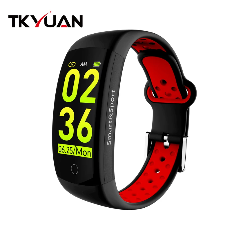 

TKYUAN Q6S color screen smart bracelet dynamic UI real-time heart rate monitoring information push call reminder ip68 waterproof