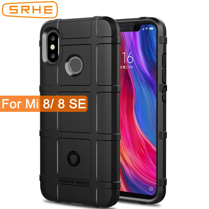 

SRHE Xiaomi mi8 Case Cover For Xiaomi Mi 8 Explorer Version Soft Silicone Rugged Shield Back Cover For Xiaomi mi8 SE Mi 8