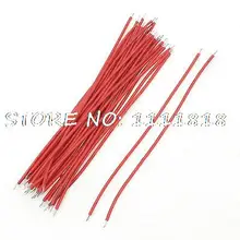 Красный 24AWG ПВХ оловянный бесщеточный кабель двигателя провода 1,4 мм x 100 мм 30 шт