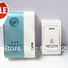 Новая улучшенная версия громко 38 мелодий Дистанционное управление цифровой светодиодный Беспроводной дверной звонок Дверные звонки и пуговицы Особенности объем Управление