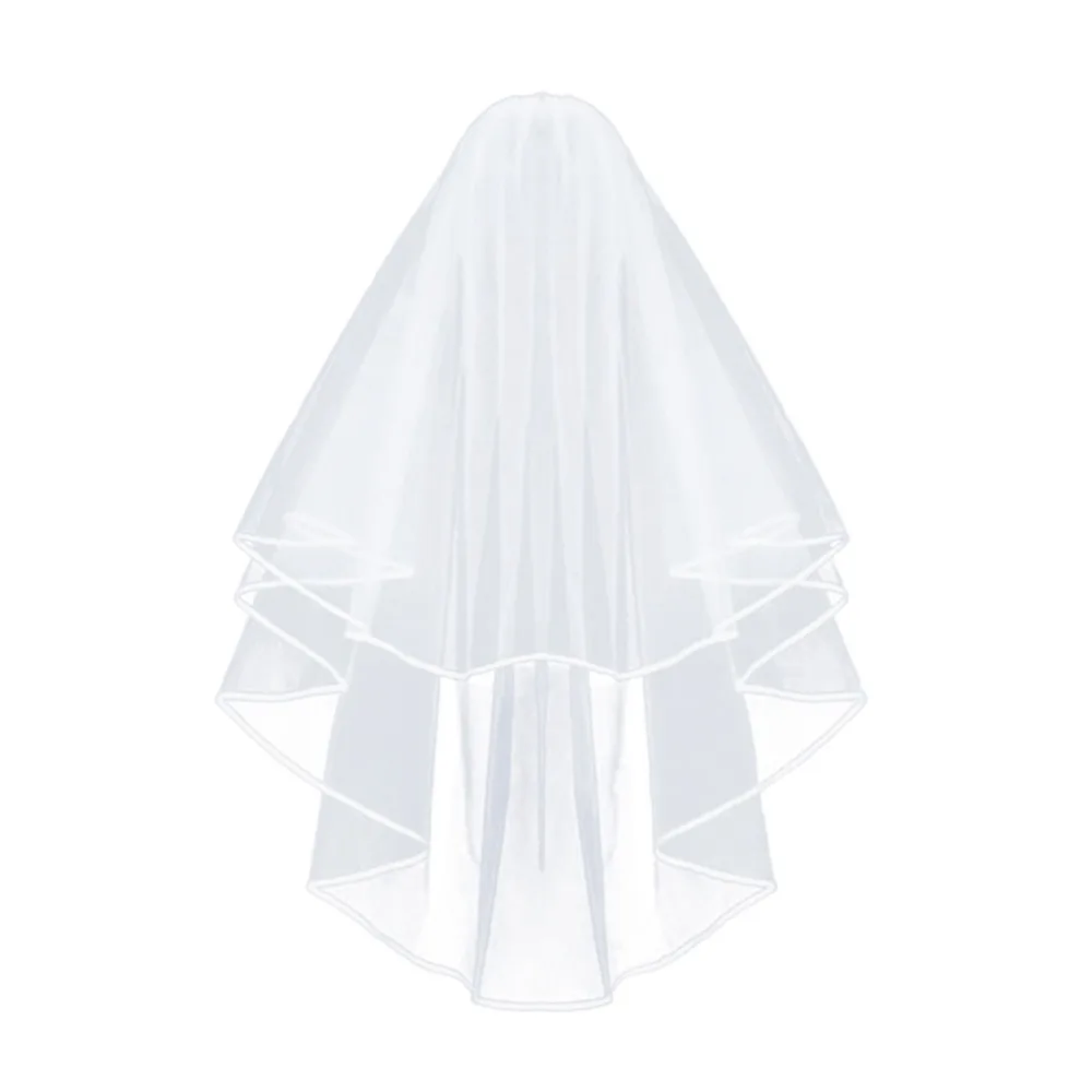 Simple-and-Elegent-Wedding-Veil-Bridal-Tulle-Veils-with-Comb-and-Lace-Ribbon-Edge-White-White