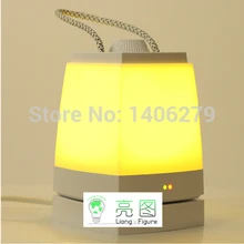 LED Перезаряжаемые приглушить Портативный свет творческий энергосберегающие ночник AC110-220V настольная лампа