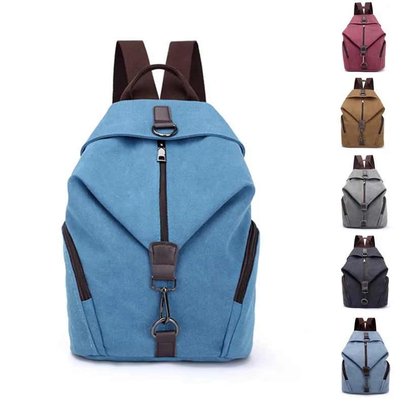 Feminina ao ar Bolsa de Viagem Lona Livre Esportes Mochila Grande Capacidade Zíper Mochilas Escola Ginásio Fitness 2019