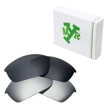 2 пары Mryok поляризованные Сменные линзы для Оукли Flak солнечные очки к куртке Серебряный Титан и черный ИК