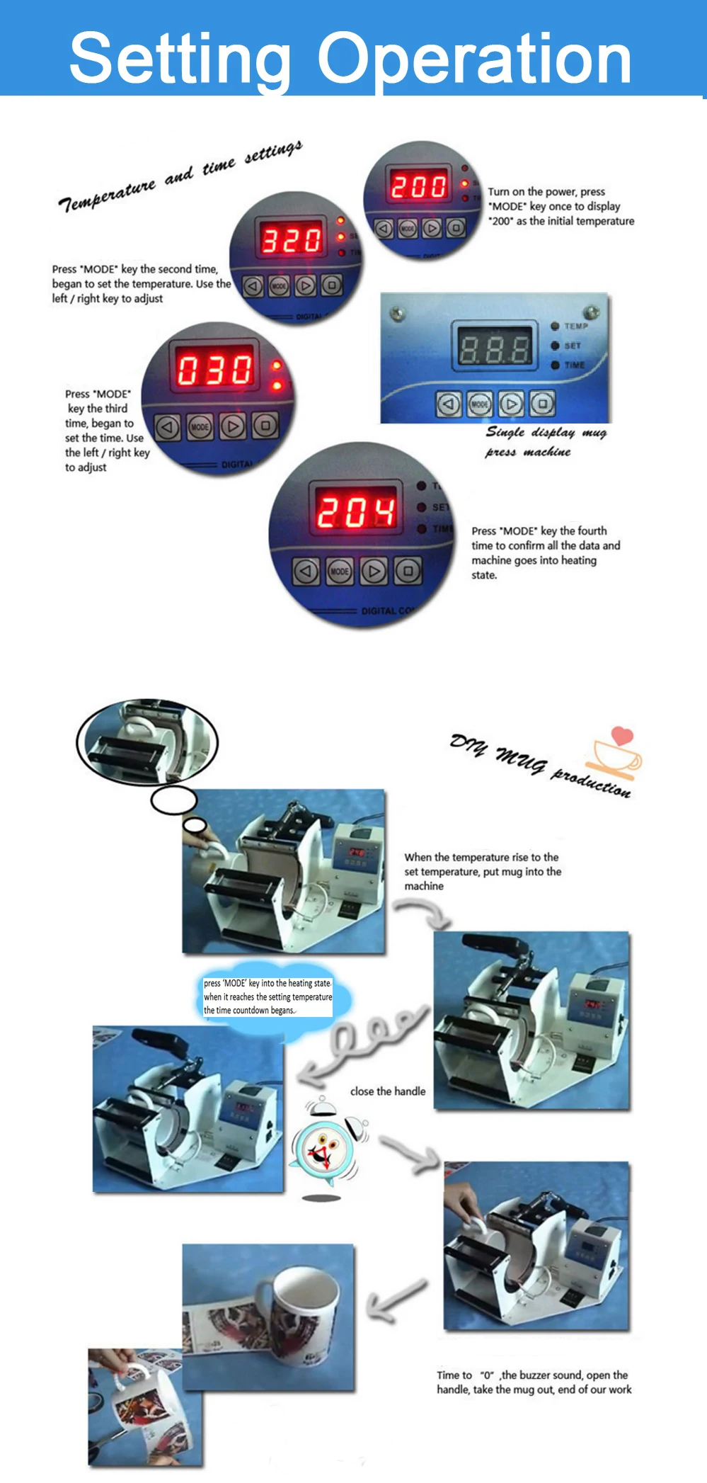 Цифровой 11 унций кружки сублимационная кружка пресс машина Кружка термопресс принтер чашка пресс машина теплопередача печать кружек