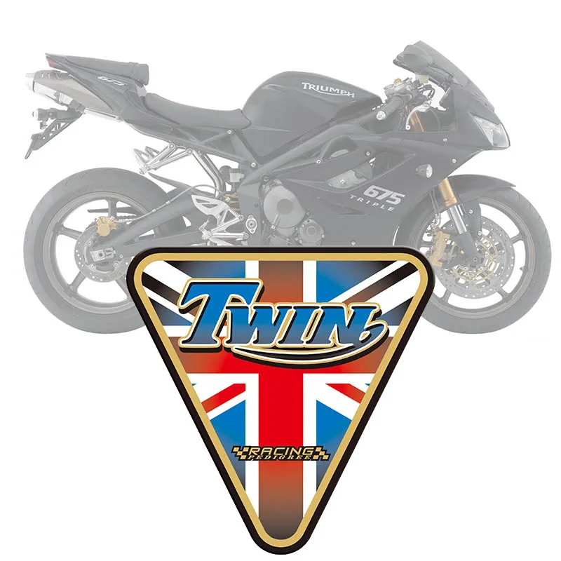Защитная накладка на бак мотоцикла Наклейка с рыбьей костью для Triumph Universal