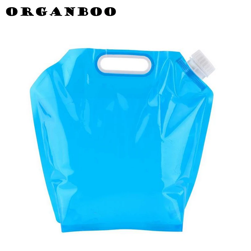 

ORGANBOO 1PC Outdoor Camping Hiking drinking water bag folding collapsible car carrier container for Picnic BBQ 5L/10L