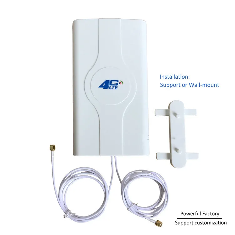88dBI 4G LTE antena m�vil amplificador de se�al mImo Panel Antena 2 * SMA-macho/TS9 /conector CRC9 con Cable de 2M