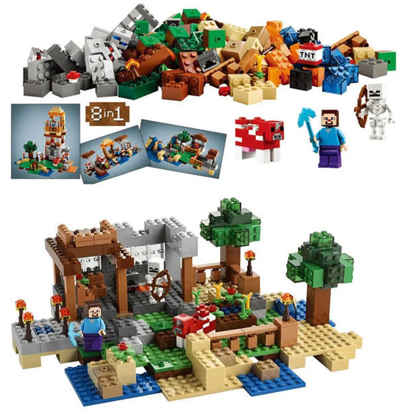

Pogo Gifts Minecrafte My World Zombies Building Blocks Bricks Toys Compatible Legoe