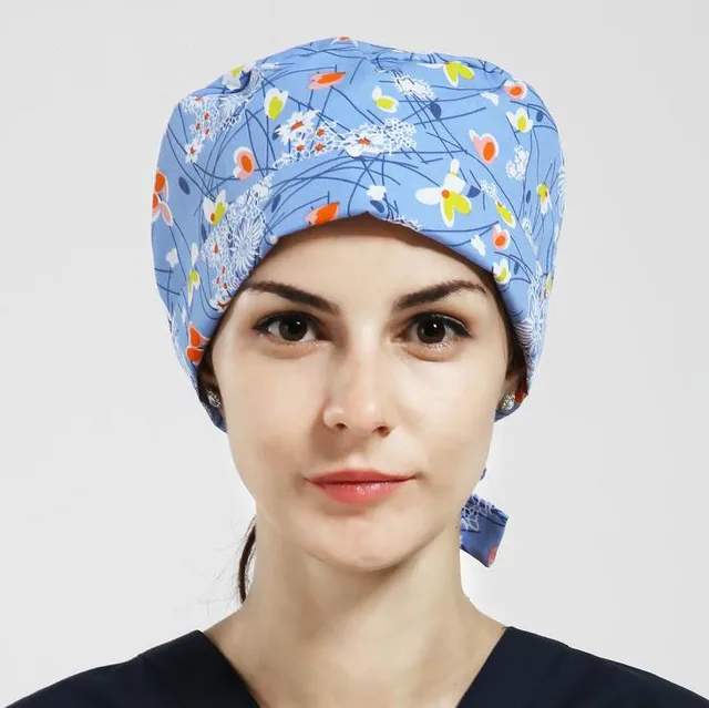 Unisex Cotton Surgery Caps Dental Scrub Women Man Pet Doctor Headdress
