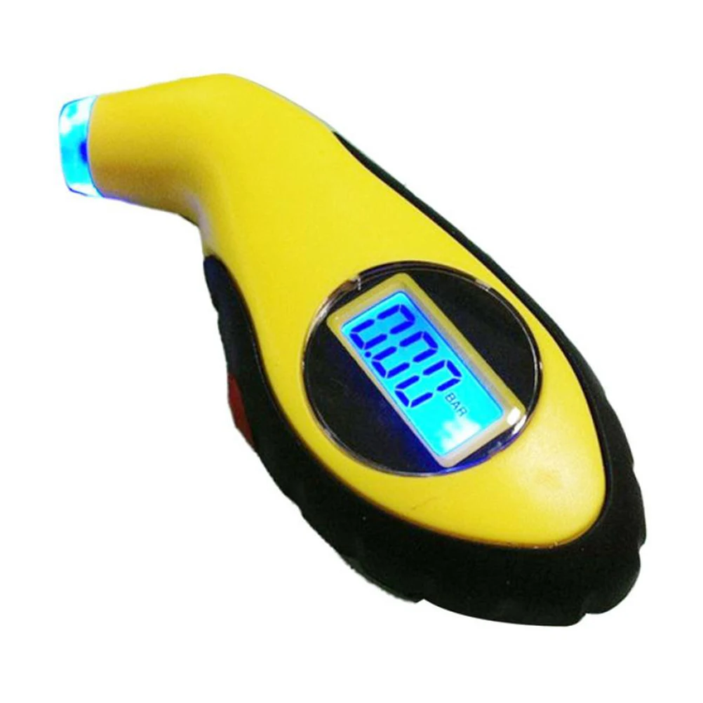 LCD Car Tire Tyre Air Pressure Gauge Meter electronic Manometer Barometers Tester Tool For Auto Car Motorcycle PSI, KPA, BAR