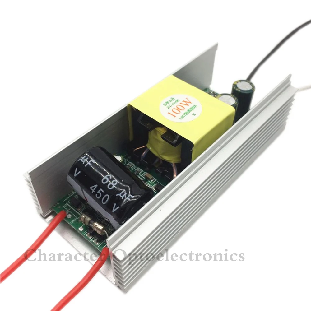 2 шт. 100 w AC85V-265V Светодиодный драйвер для 100 w led чип diy для растет световой поток лампа подвесного светильника