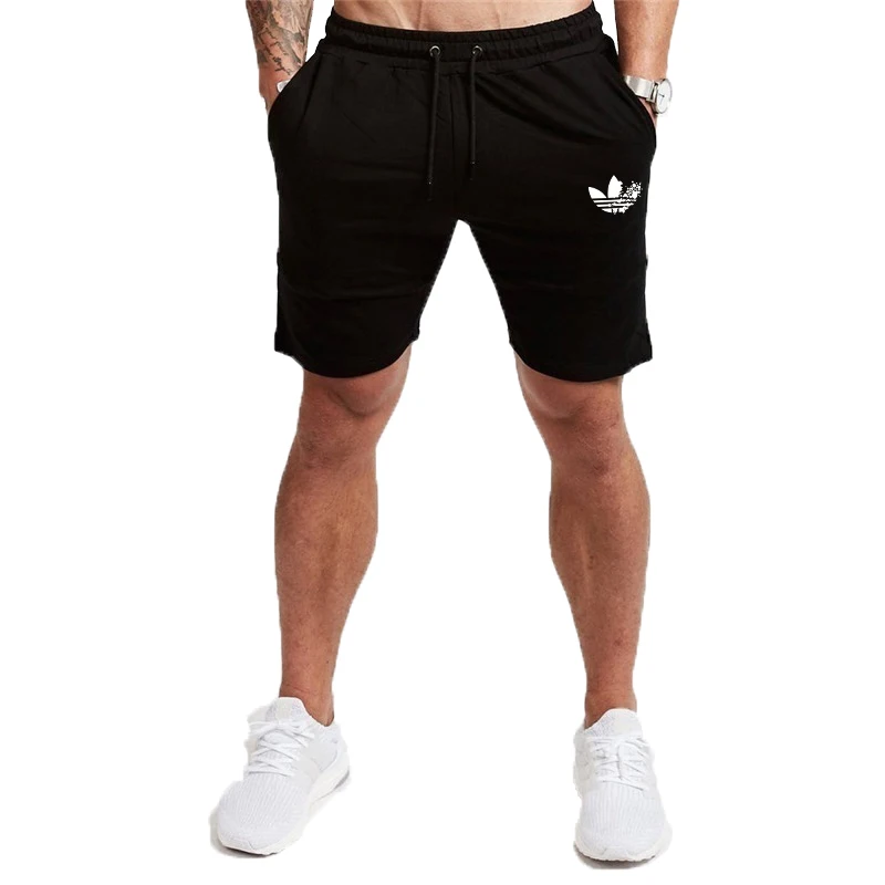 

New Fashion Print Short Pants Casual Jogging Slim Fit Trousers Men And Women Sport Pants