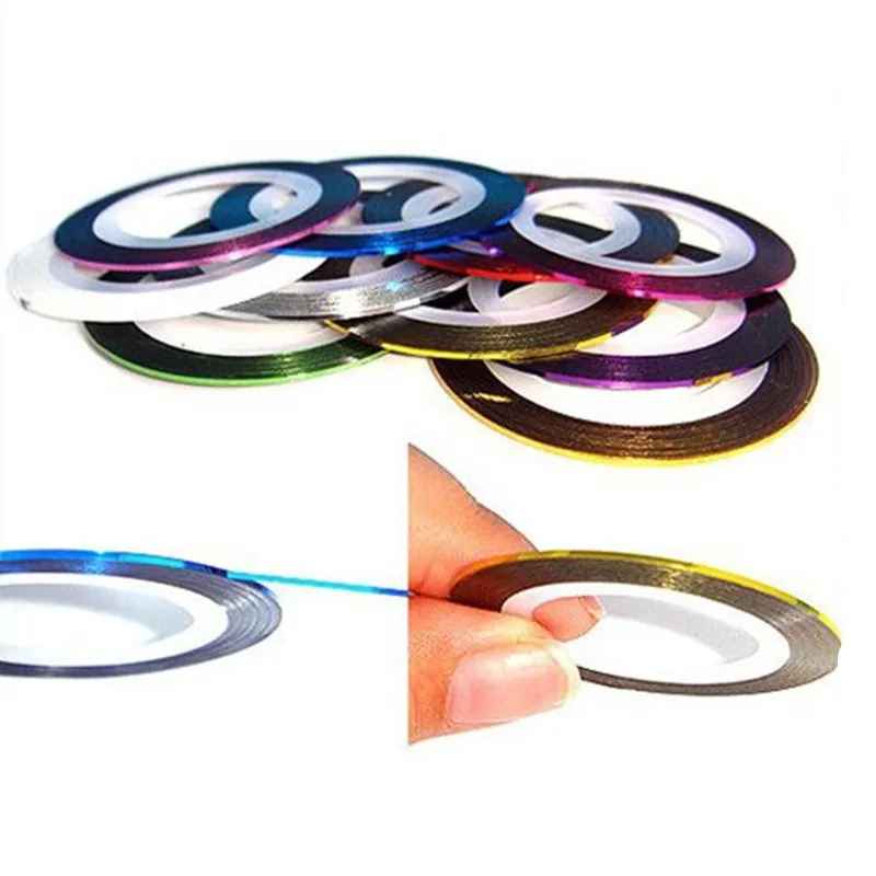 10 colors 1MM Width Metal Tinsel laser Chenile Glittering Tape Line For Fly Tying Bugs Larve Midge Body Head Decorate Material