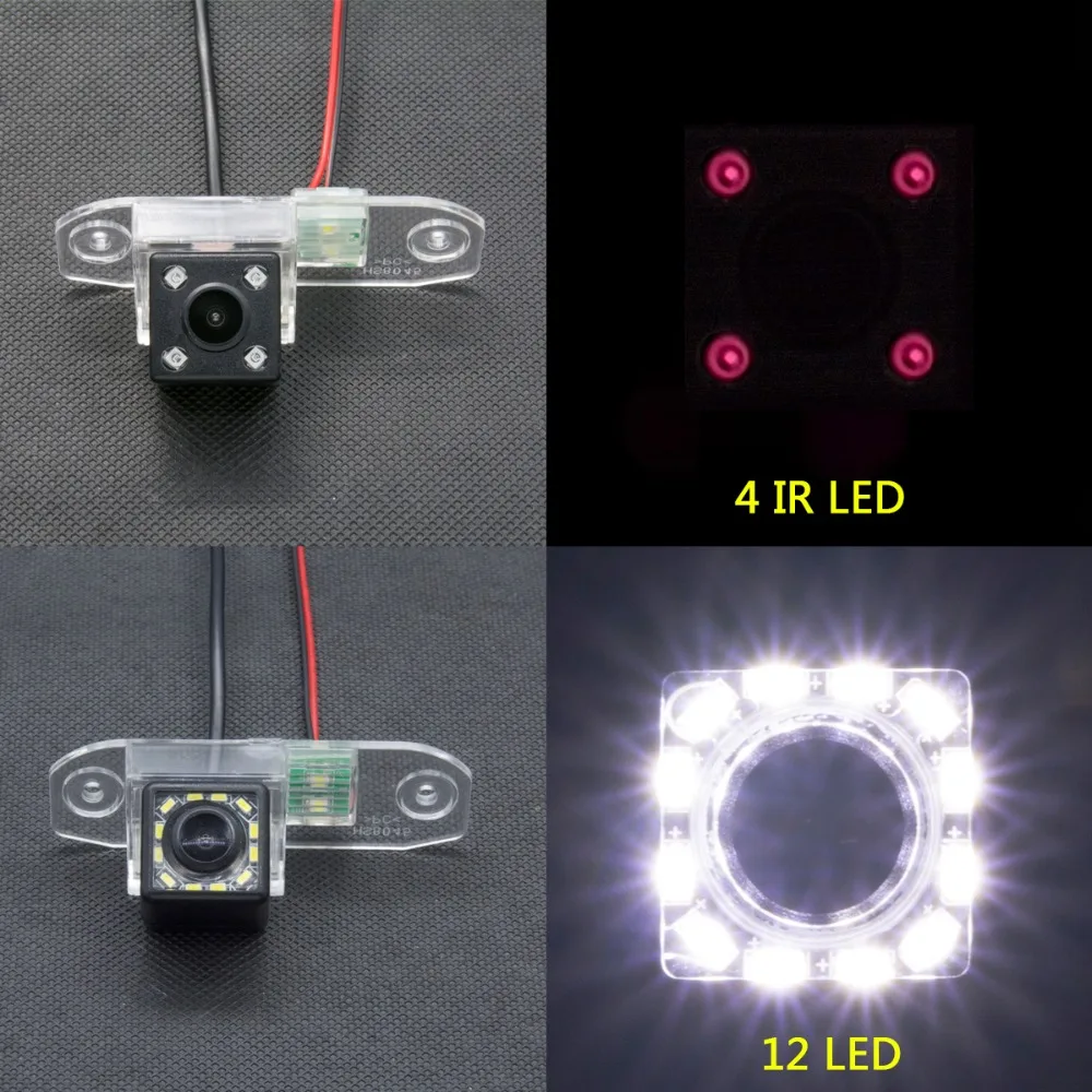 175 градусов рыбий глаз MCCD 12LED HD камера заднего вида для Volvo S40 S60 S80 XC90 XC60 V60 S80L S60L S40L монитор парковки автомобиля