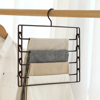

Multifunctional Trousers Rack Magic Multi-layer Trousers Rack Seamless Clip Household Wardrobe Trousers Hook Trousers Clip Recei
