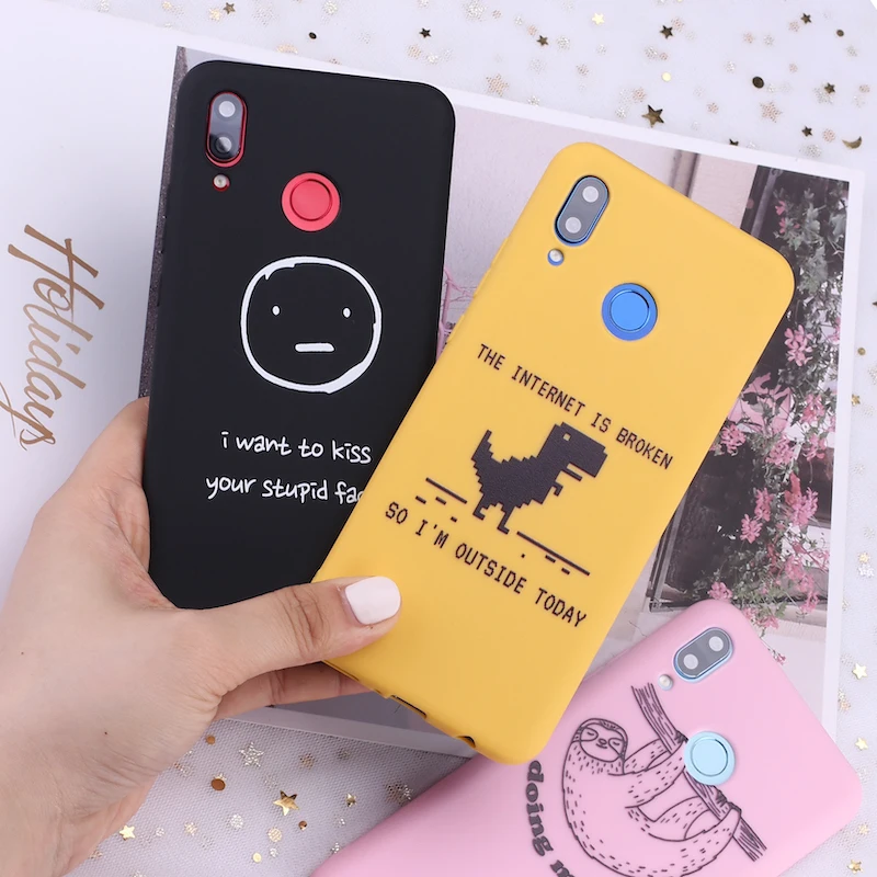 Для Huawei Honor Mate 10 20 Nova P20 P30 P Smart забавная маска ленивого мемы Tumblr конфеты