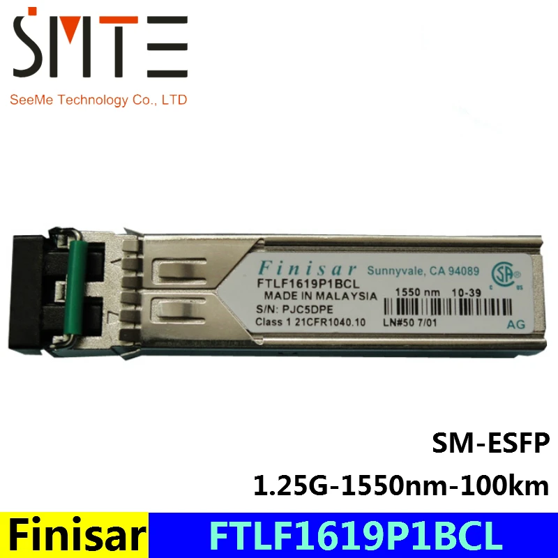 Finisar FTLF1619P1BCL 1.25G-1550nm-100KM-SM-ESFP волоконно-оптический трансивер