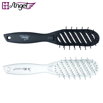 

Wholesale 60pcs Anti-static Hair Care Brush Curved Vent Scalp Massage Brush Comb Salon Barber Styling Tool 2 colors optional