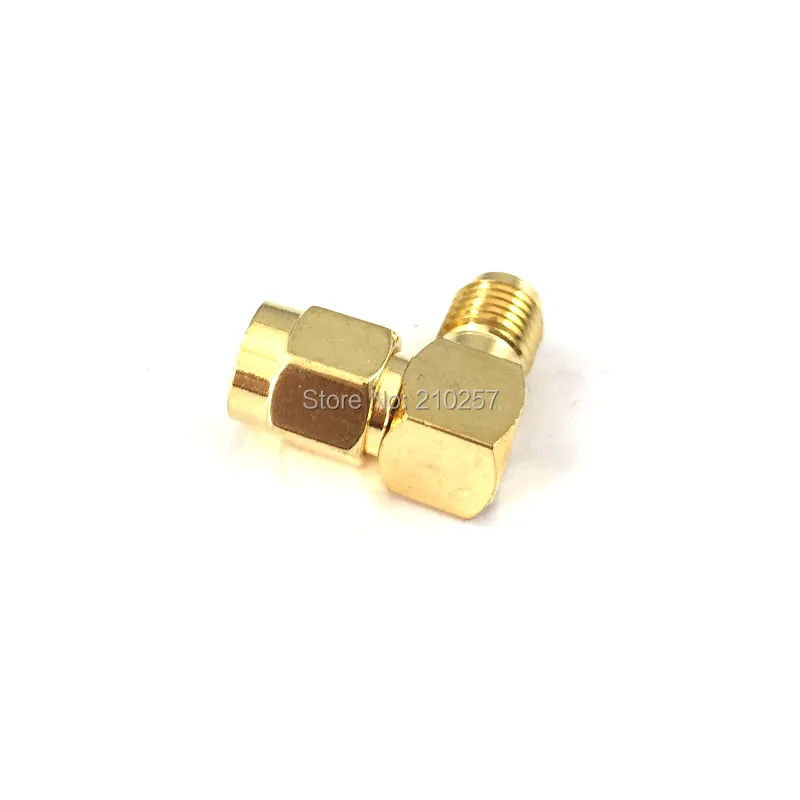 무료 배송 100pcs RF Sma 커넥터 남성 SMA 여성 잭 직각 (R/A) 골드 어댑터