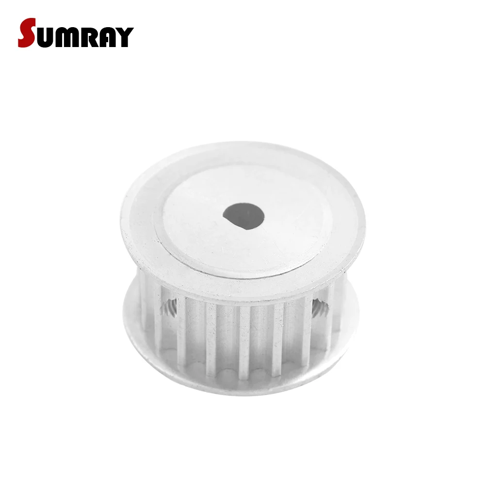 

SUMRAY 5M D type Timing Belt Pulley 25T 5*4.5/6*5/8*7/10*9mm bore 16/21/27mm width D type Toothed Pulley Wheel for CNC Machine