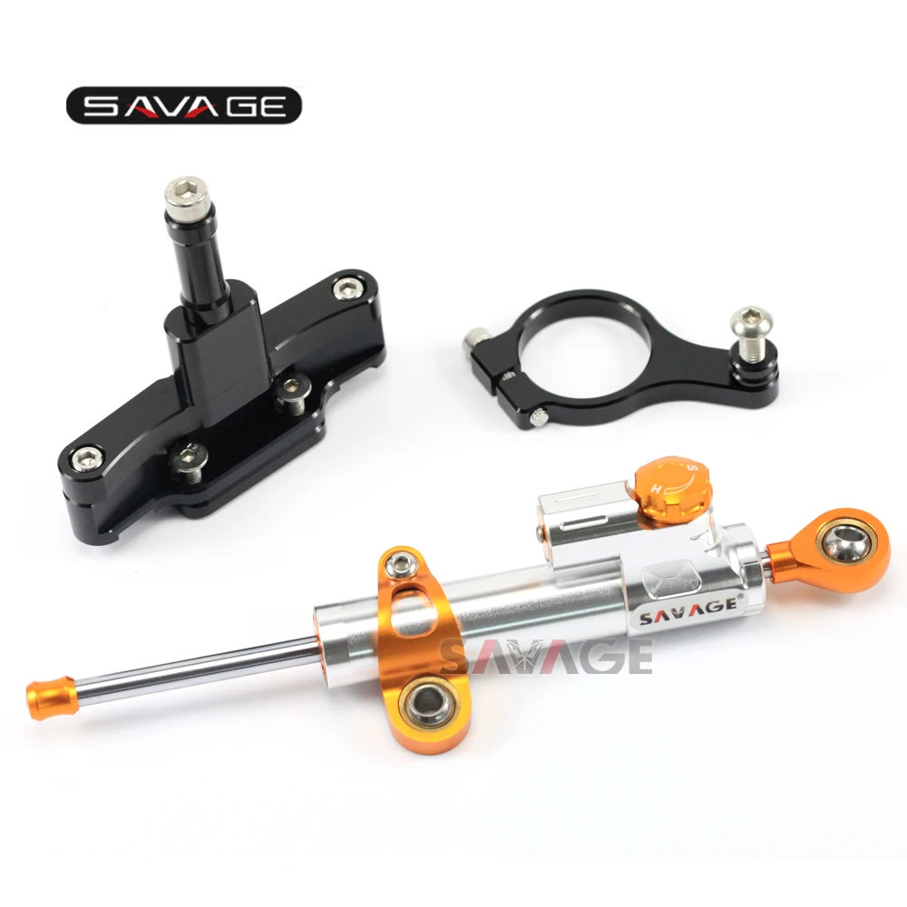 

For HONDA CBR 650F 2014 15 16 2017 2018 Motorcycle CNC Adjustable Linear Steering Damper Stabilizer with Bracket Full Set