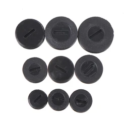 10pcs Black Plastic Screw Carbon Brush Holder Caps Case 12mm/13mm / 14mm / 15mm / 16mm / 17mm/18mm / 20mm / 22mm Brush Cover