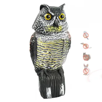 

Bird Pest Control Products Scarecrow Owl Decoy Motion-Activated Pest Deterrent Repellent can CSV