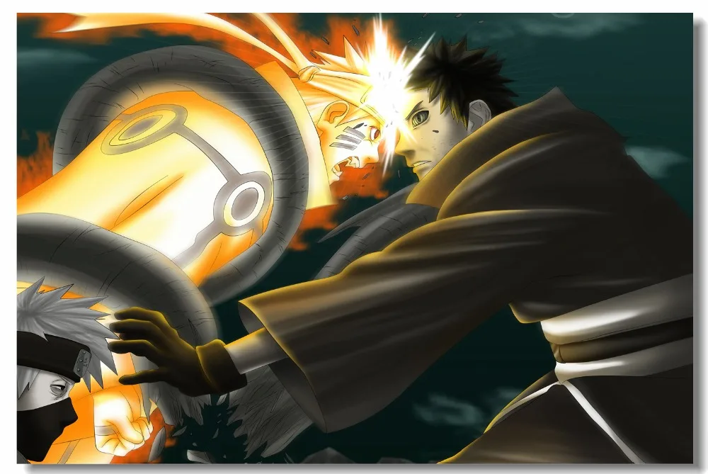 Изготовленный на заказ холст настенная живопись Uzumaki Naruto постер Наруто манга