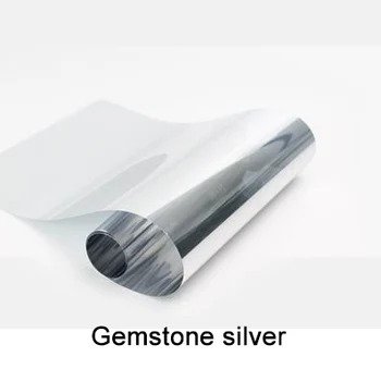 

Gemstone Silver Waterproof Window Film One Way Mirror Silver Insulation Stickers UV Rejection Privacy Window Tint Films