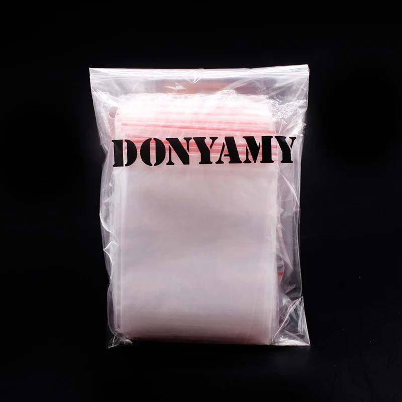 100PCS 8X12CM Zip Lock Bags Clear 2MIL Poly Bag Reclosable Plastic Small Baggies Gift Candies Packing Bags 5